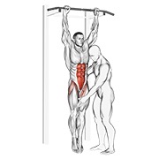 assisted hanging knee raise