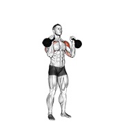 kettlebell alternating press