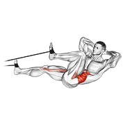 band bicycle crunch