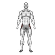 straight leg outer hip abductor