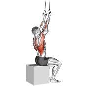 band fixed back underhand pulldown