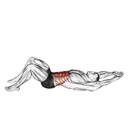 crunch (hands overhead)