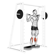 smith reverse calf raises