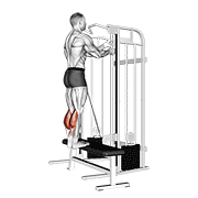 cable standing calf raise